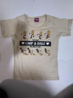 ★美品 ディズニー チップとデール 半袖Tシャツ 130★