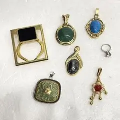 【ネックレストップ】チャーム ゴールド シルバー おまとめ 7個