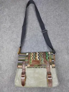 美品RRLダブルアールエルラルフローレン ショルダーバッグ ネイティブ柄 バッグ
