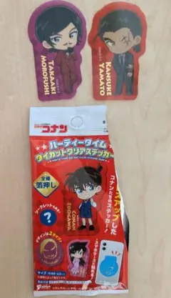 名探偵コナン　パーティータイム　ダイカットクリアステッカー　諸伏高明　山本勘助