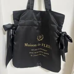 メゾンドフルール Maison de FLEUR トートバッグ ブラック