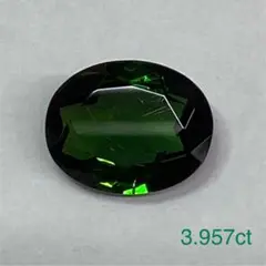 天然宝石 天然トルマリン ルース グリーン 3.957ct