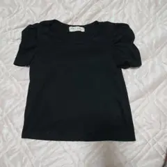 AIRLY momo ブラック パフスリーブ トップス　120センチ