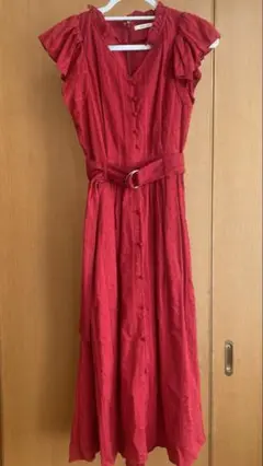 REDYAZEL ロングワンピース 赤