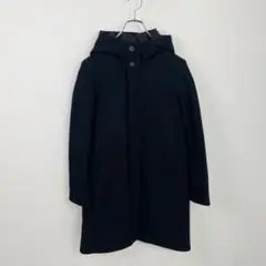 美品 エディション ウール100% 中綿コート 黒 サイズ36*NB683