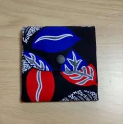 アフリカ布 トリプルポケットポーチ⑤ 製作relief.my03