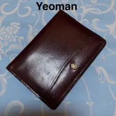 yeoman ヨーマン カードケース バーガンディ