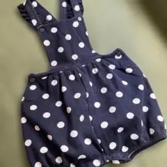 PETIT BATEAU 水玉オーバーオール　24m