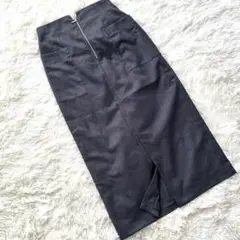 NATURAL BEAUTY BASIC タイトスカートフロントジップ M