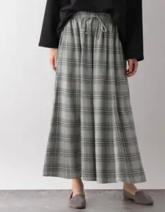 [新品 タグ付き] グローバルワーク ギャザーフレア イージーパンツ L
