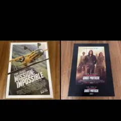 ミッションインポッシブルファイルレコニング 入場特典 ポスターカード 1枚