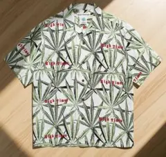 WACKO MARIA CANNABIS LEAF PRINT SHIRT M