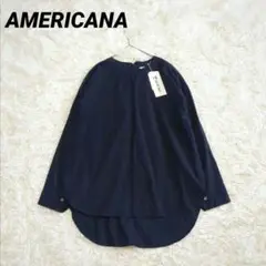 タグ付き未使用✨AMERICANA コットンシャツ オーバーサイズ ネイビー