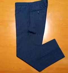 黒 チェック柄 サマー スラックス サイズ82