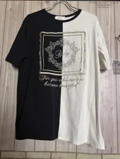 00s Rady バイカラー 白 黒 刺繍 Tシャツ archive y2k