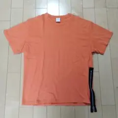 【MISTER GENTLEMAN】オレンジ ジップ Tシャツ Lサイズ