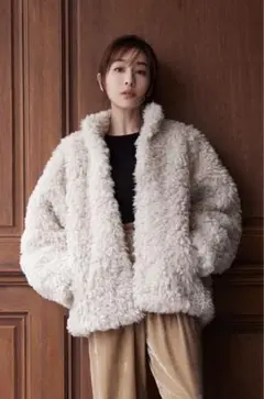 【ノベルティ付】田中みな実×CLANE CURL FUR SHORT COAT