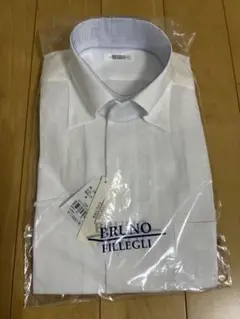 高級BRUNO FILLEGLI 半袖シャツ ビジネスシャツ　Mサイズ39