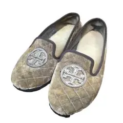 美品 TORY BERCH スリッポン フラットシューズ ボア 22-11-16