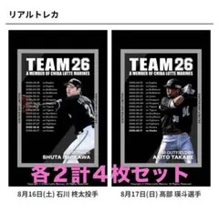 【限定品】【非売品】千葉ロッテマリーンズ　ビジター応援デー　トレカ　4枚セット