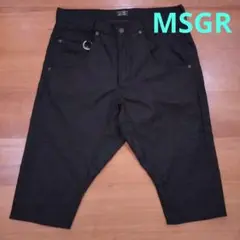 MSGR　半端丈パンツ　メッセンジャー　ブラック　黒