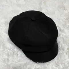 キャスケット帽 ブラック 帽子