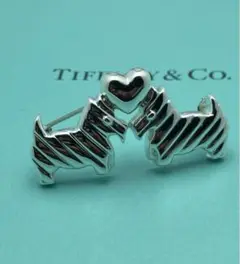 Tiffany u0026 Co. ティファニー ドッグ ハート ブローチ SV925