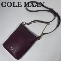美品 コールハーン COLE HAAN ショルダーバッグ チェーン レザー