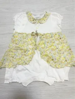 BeBe 花柄ロンパース 70サイズ