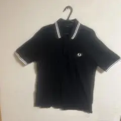 【古着】FRED PERRY フレッドペリー　ポロシャツ イングランド製　黒白