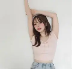 andmary Petit mini tee ピンク