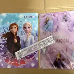 アナ雪　下敷き2枚　定規　新品未使用
