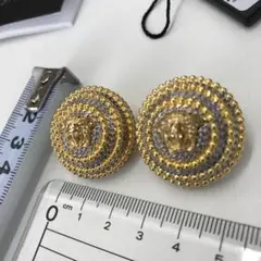 【新品】ヴェルサーチ メドゥーサ logo ピアス(13)