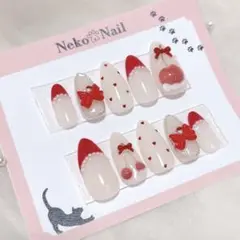 ネイルチップ 現品 さくらんぼネイル ガーリー