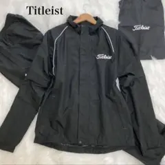 未使用品 Titleist タイトリスト レインウェア ゴルフ 黒色 3L
