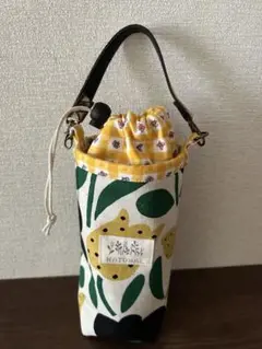 花柄保冷タイプペットボトルホルダー持ち手付き付き