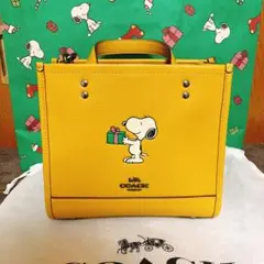 新品未使用 招待者限定 coach × スヌーピー限定コラボ トートバッグ