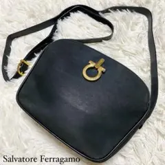 【美品】Salvatore Ferragamo ショルダーバック ガンチーニ