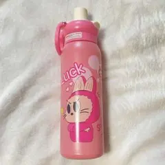 (126) ラブブ 水筒 ボトル ピンク系 LABUBU
