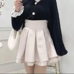 アプレジュール ハイウエスト 美脚 フレアスカート 美脚 量産型