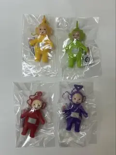 テレタビーズ　ミニソフビフィギュアボールチェーン　4種セット
