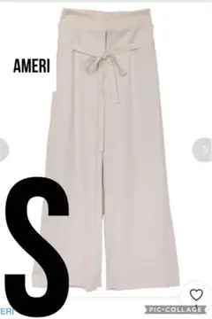 WAIST LAYERED WIDE PANTS