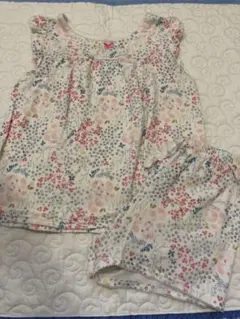 プチバトー 小花柄パジャマ 5ans/110