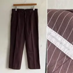 美品 Ermenegildo Zegna コットン スラックス ボルドー 46