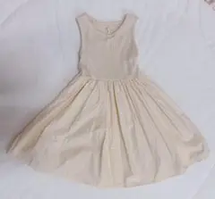 aladin kids クリーム色 ノースリーブワンピース　Sサイズ