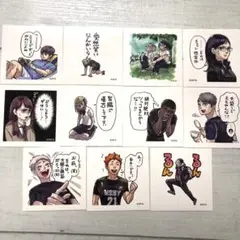 ハイキュー　スクエアステッカーコレクション　宮侑 宮治 日向 夜久 他 セット