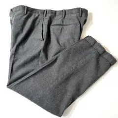 美品 インコテックス フランネル テーパードスラックス グレー SLOWEAR