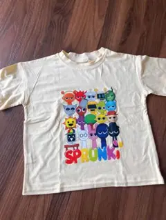 スプランキーイエローTeeシャツ　110size カラフルイラスト　おまけ付き