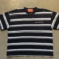 GALLIS ADDICTION ストライプ Tシャツ ボックスシルエット