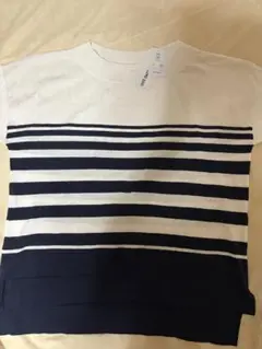 【未使用タグ付き】FOUND GOOD M ストライプ 半袖Tシャツ